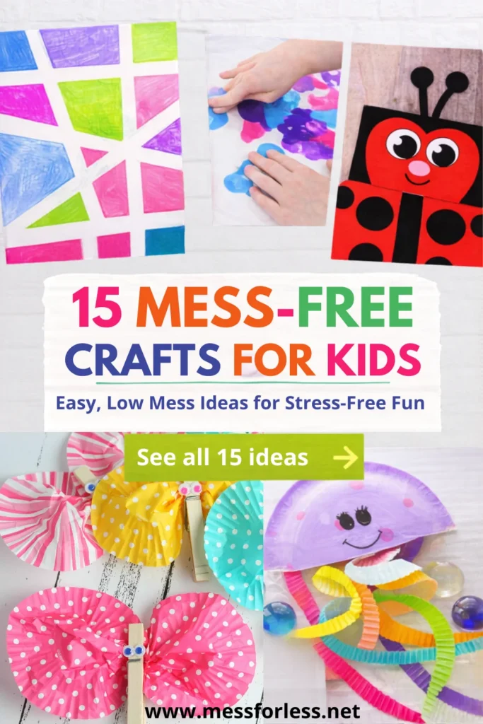 15 Mess Free Crafts For Kids Easy Ideas For Busy Days
