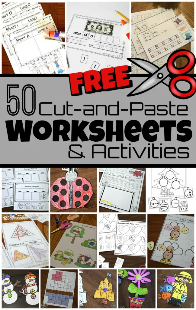 30 Free Cut And Paste Worksheets 30 Free Cut And Paste Worksheets