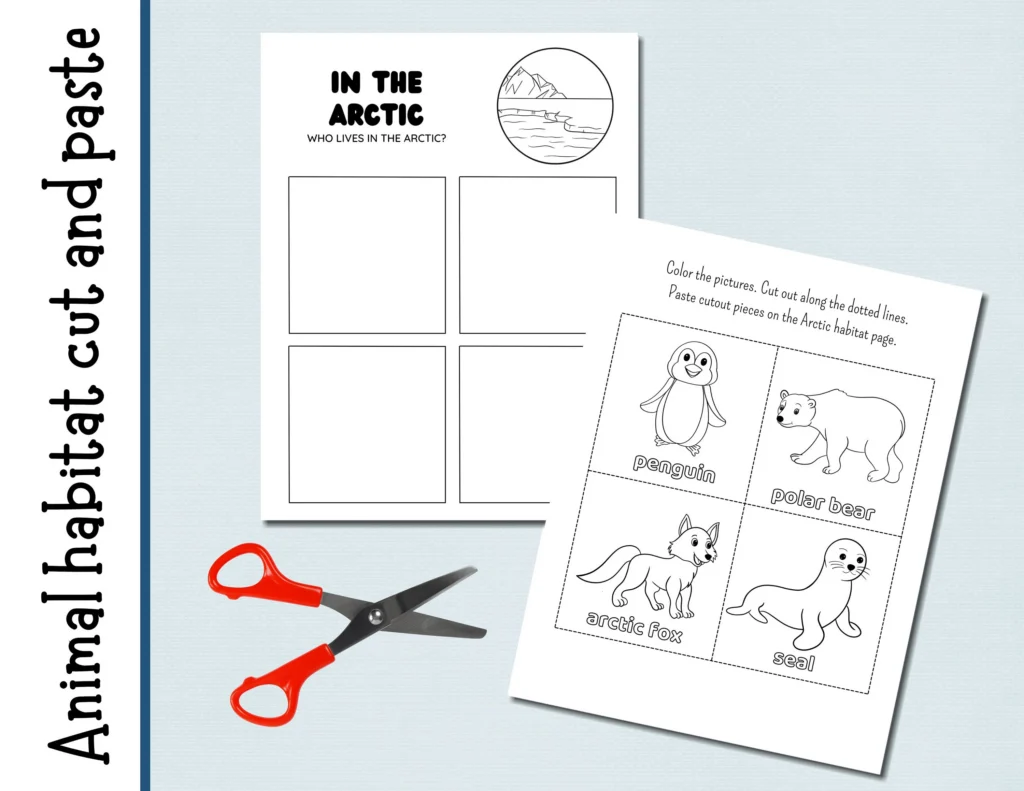 7 Animal Habitat Cut And Paste 7 Animal Habitat Cut And Paste