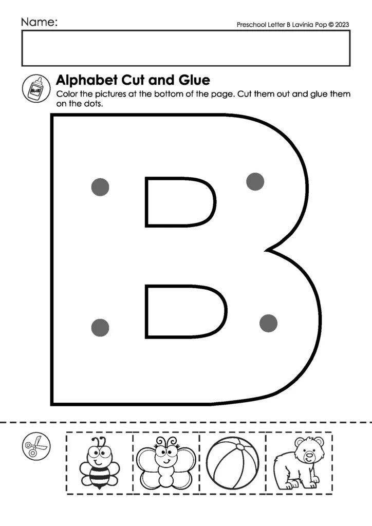 Alphabet Cut And Glue Activities A Z Beginning Sounds Alphabet Cut And Glue Activities A Z Beginning Sounds
