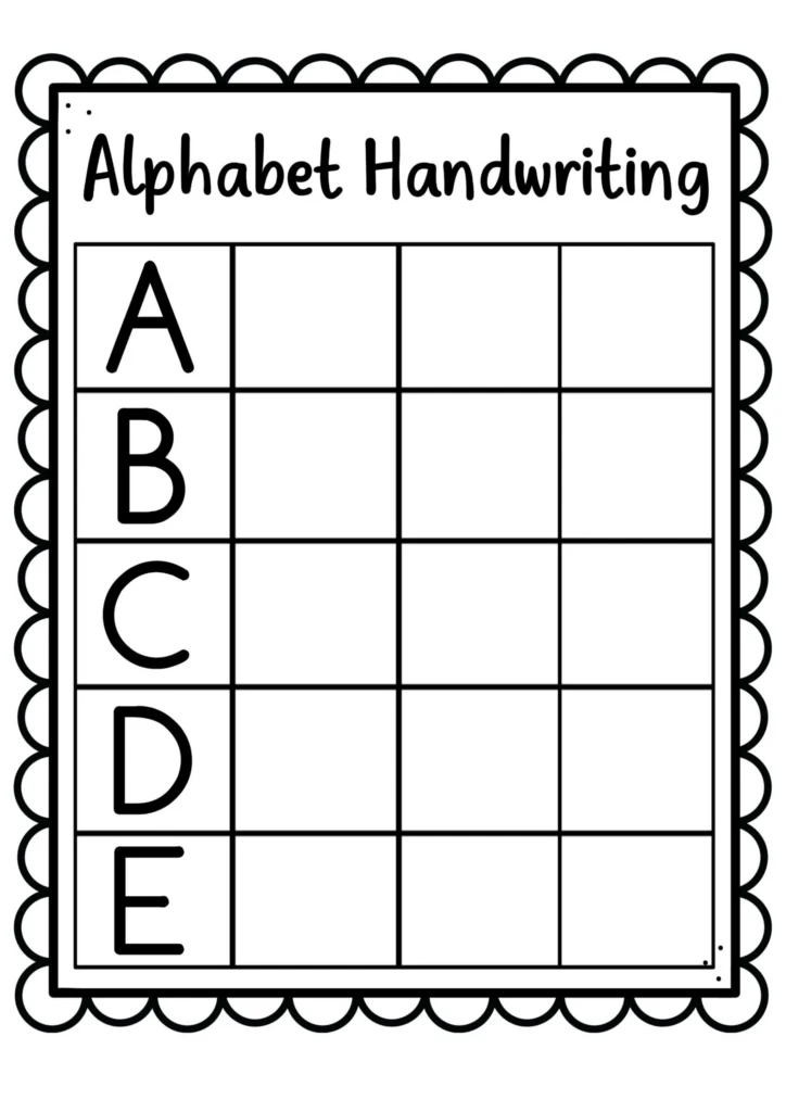 Alphabet Handwriting Practice Worksheets Alphabet Handwriting Practice Worksheets
