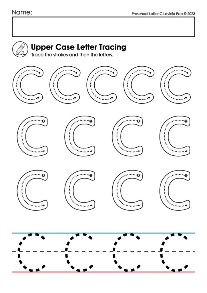 Alphabet Tracing Worksheets For Preschool And Kindergarten Alphabet Tracing Worksheets For Preschool And Kindergarten