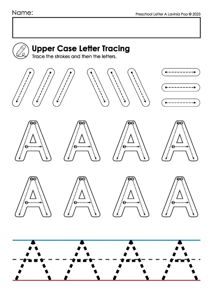 Alphabet Tracing Worksheets For Preschool And Kindergarten Alphabet Tracing Worksheets For Preschool And Kindergarten