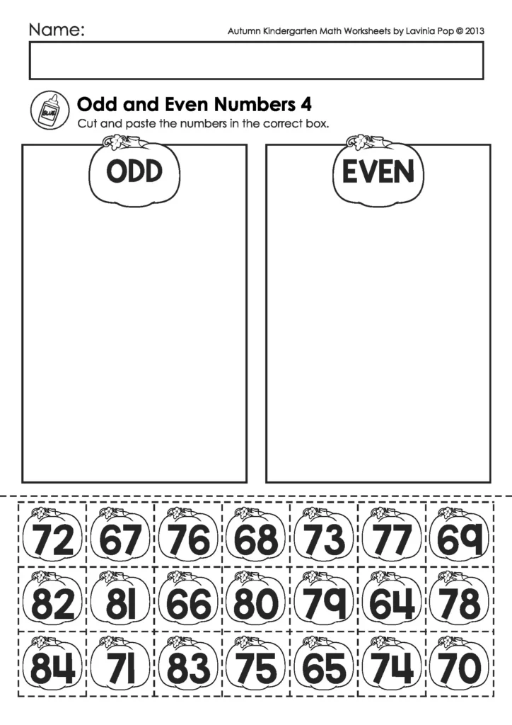 Autumn Fall Kindergarten Math Worksheets And Activities No Prep Autumn Fall Kindergarten Math Worksheets And Activities No Prep