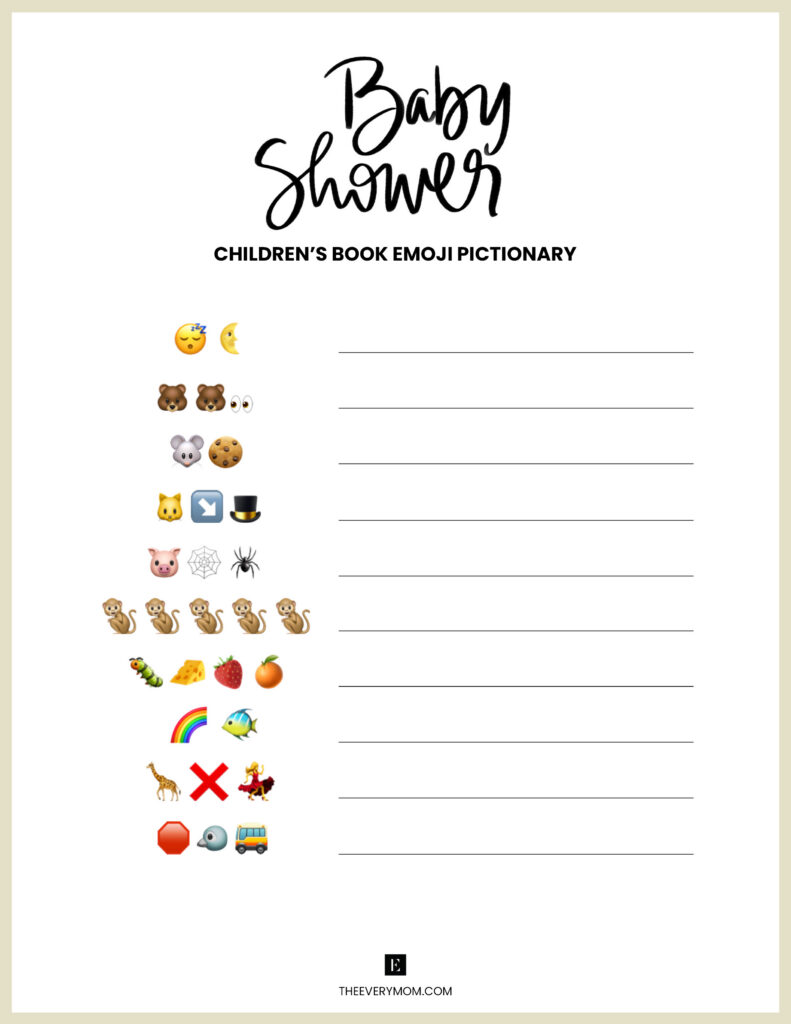 Baby Shower Games Printables Baby Shower Games Printables