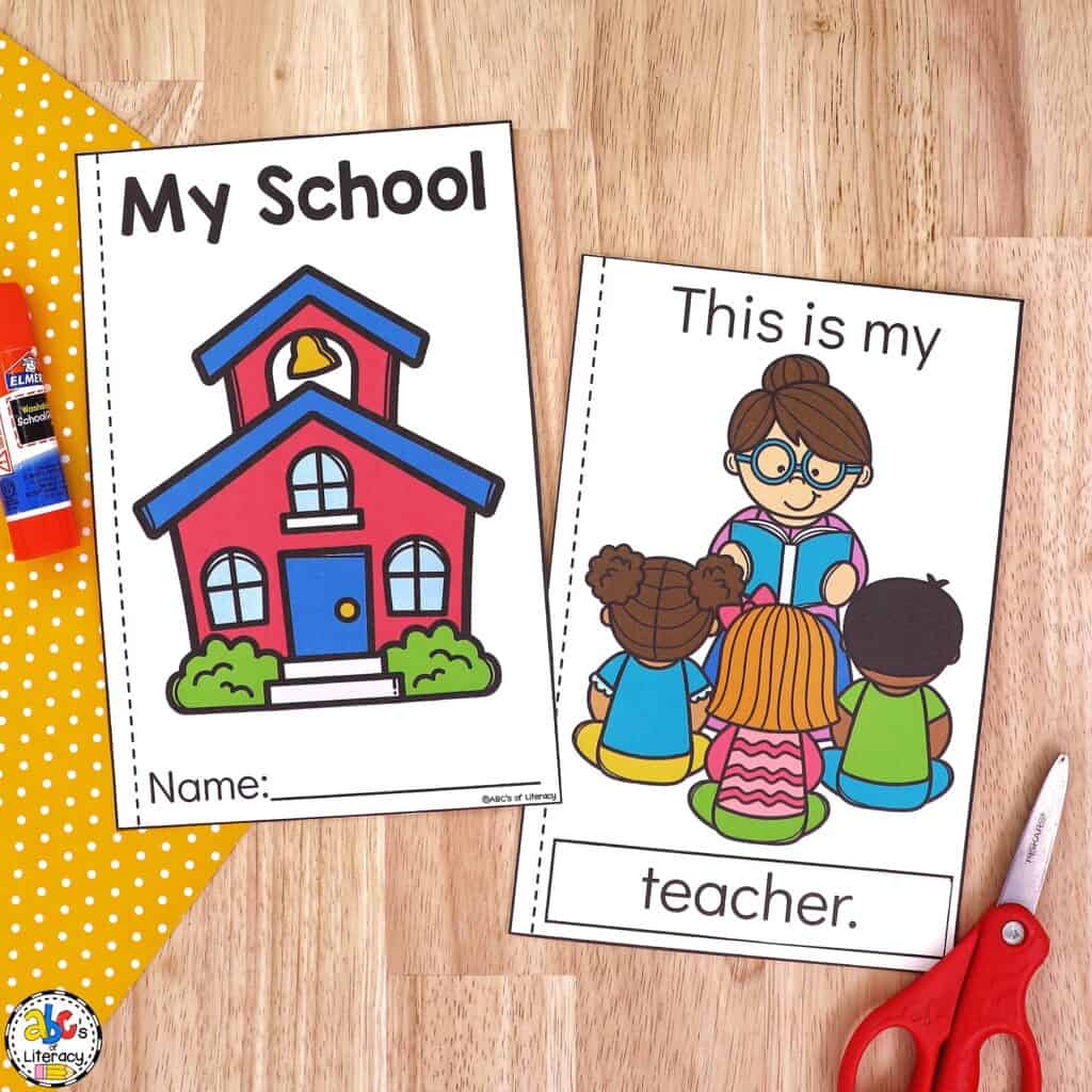 Back To School Cut And Paste Book Back To School Cut And Paste Book