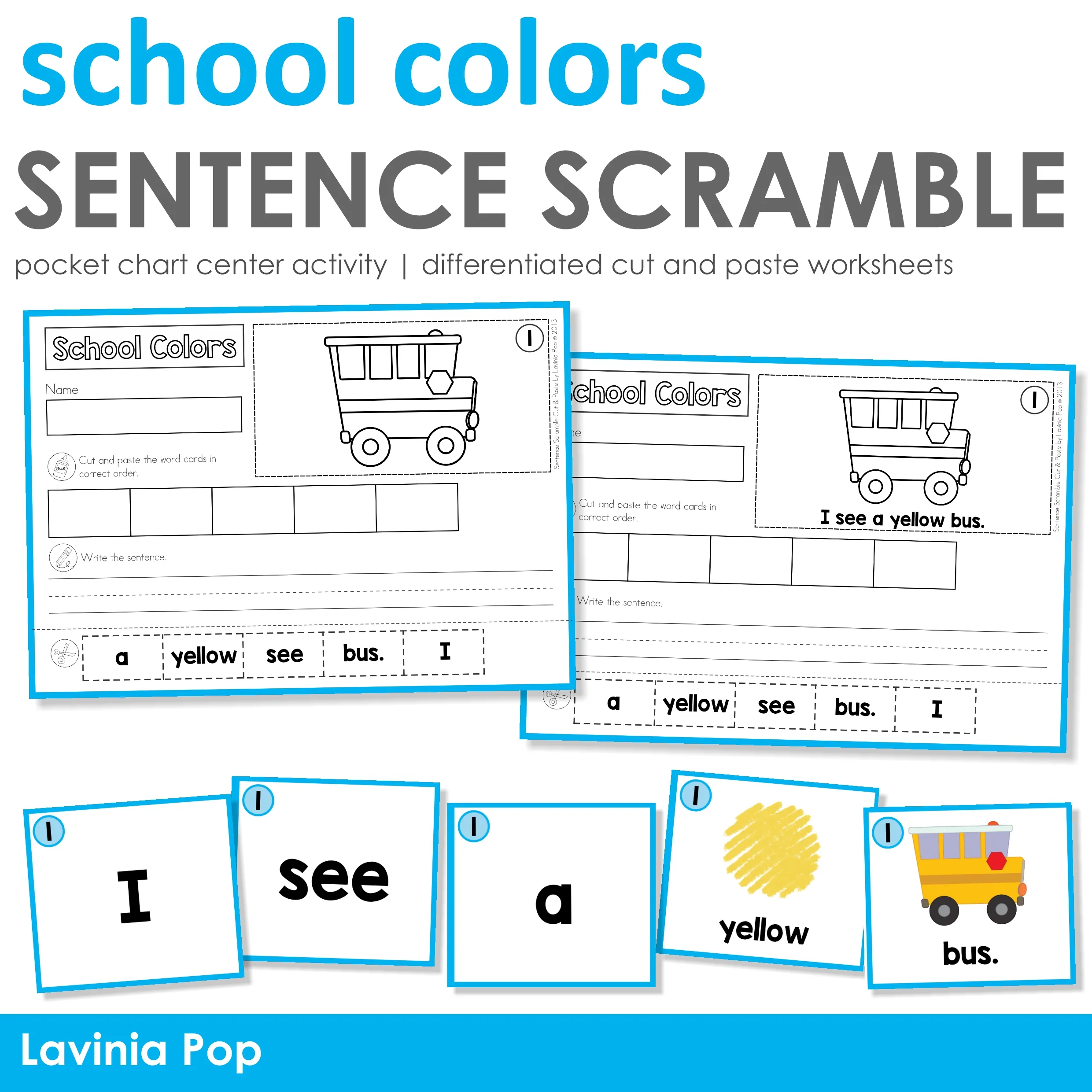 Back To School Sentence Scramble