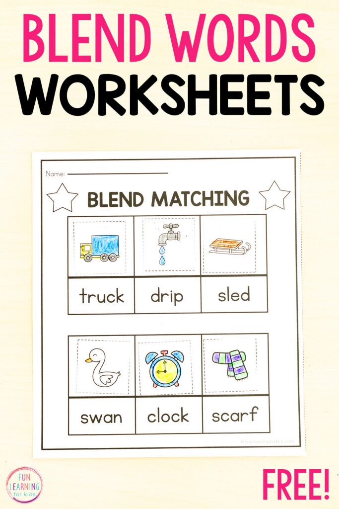 Beginning Blends Word Sort Cut Paste Worksheets Beginning Blends Word Sort Cut Paste Worksheets