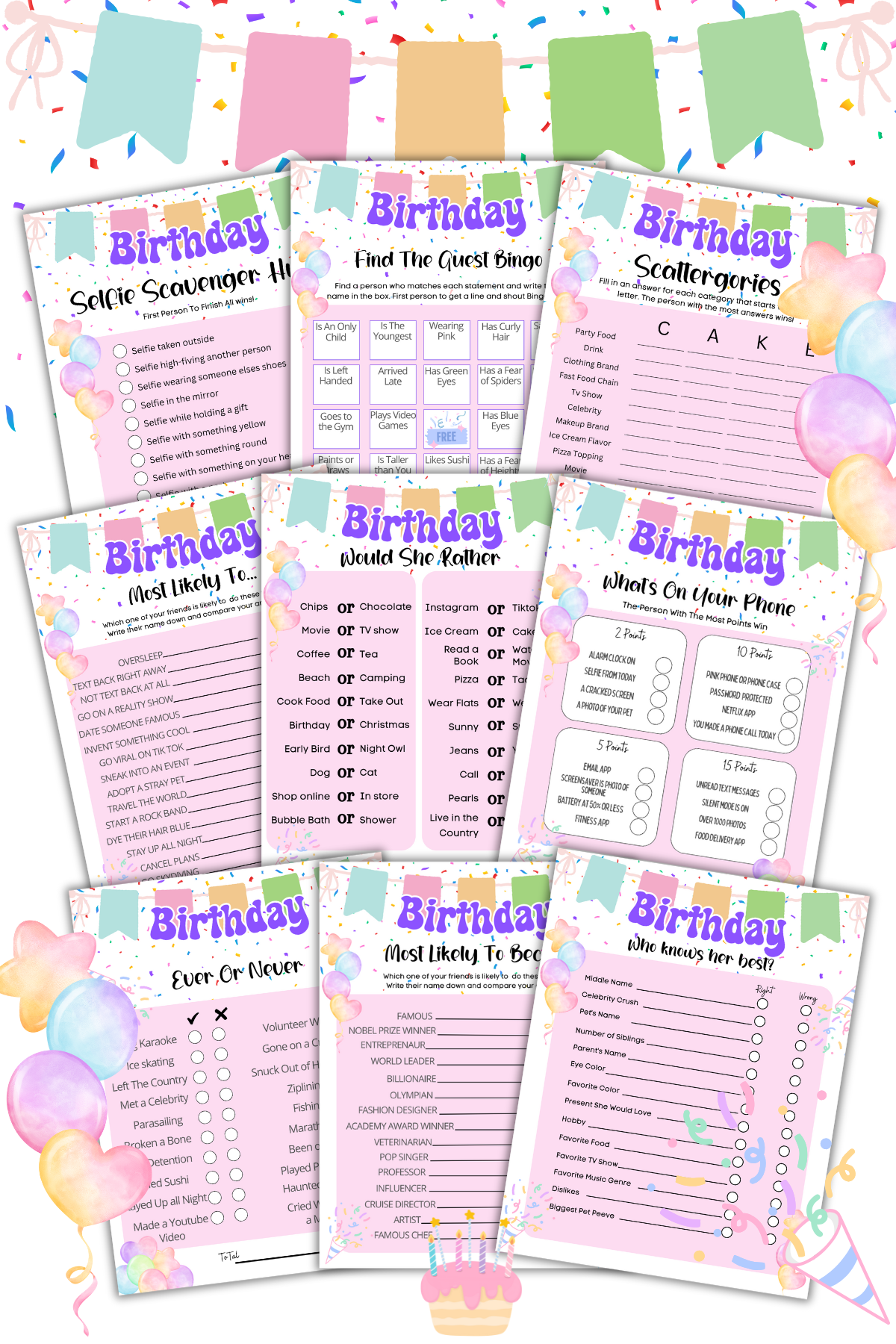 Birthday Games For Teens