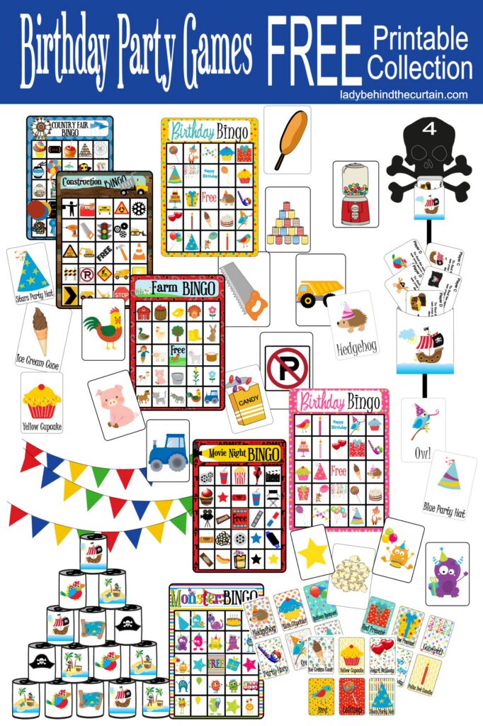 Birthday Party Games Free Printable Collection