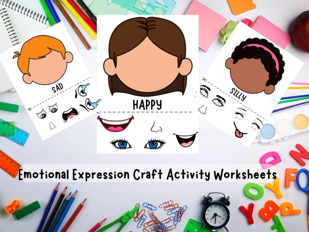 Blank Face Emotions Activity Kids Cut Blank Face Emotions Activity Kids Cut