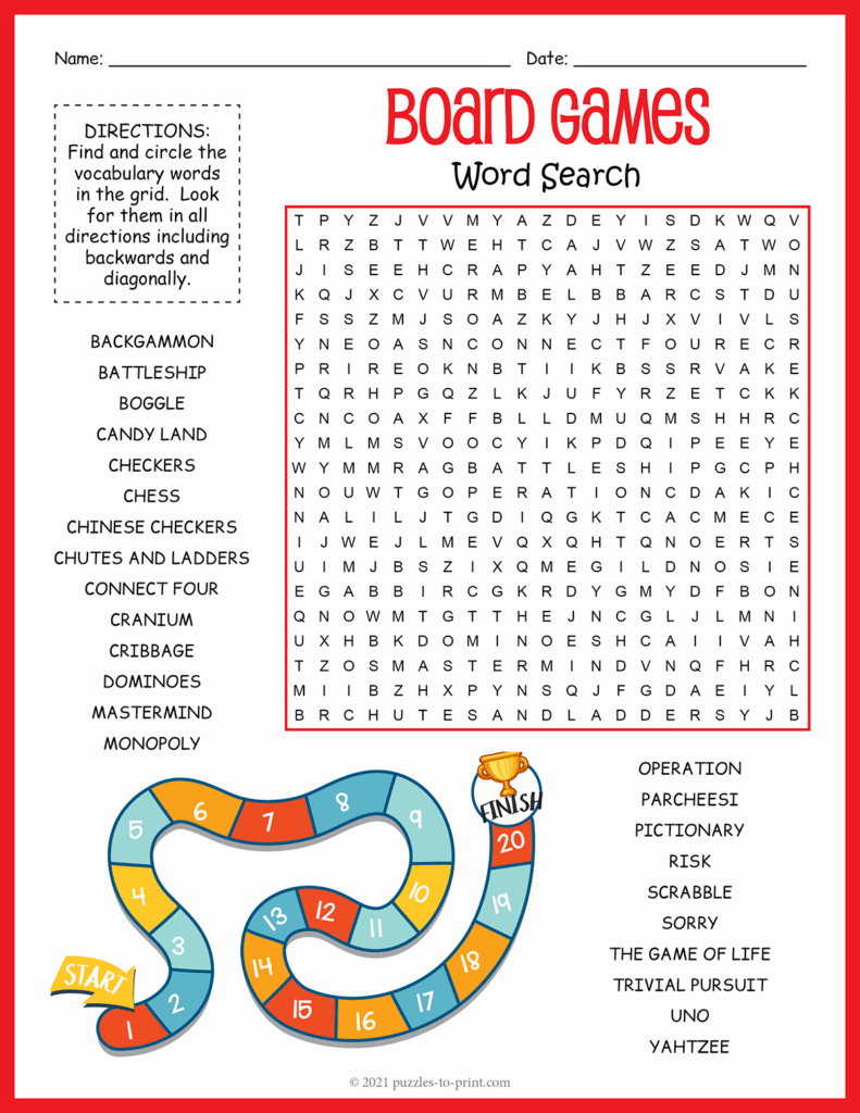 Board Games Word Search shtml Board Games Word Search shtml