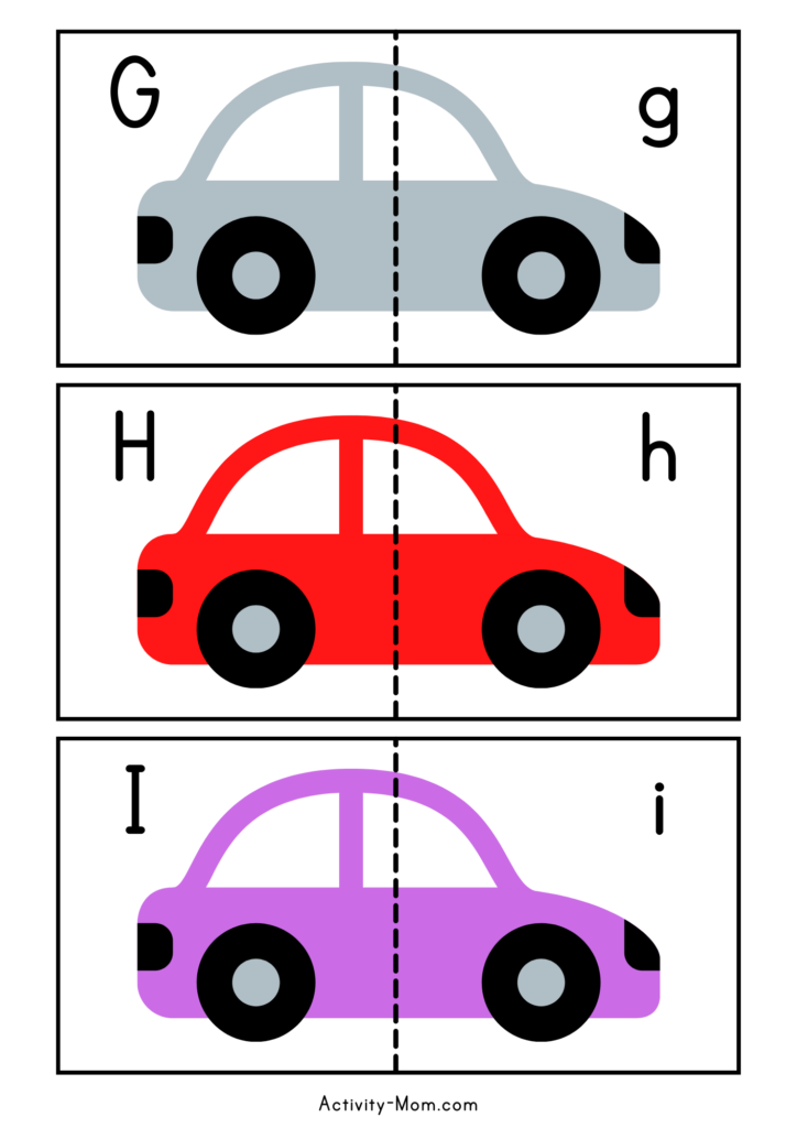 Car Alphabet Matching