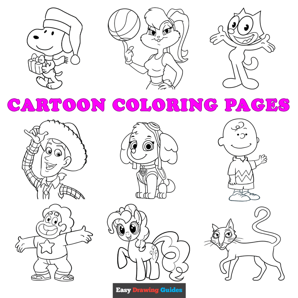 Cartoon Coloring Pages Cartoon Coloring Pages