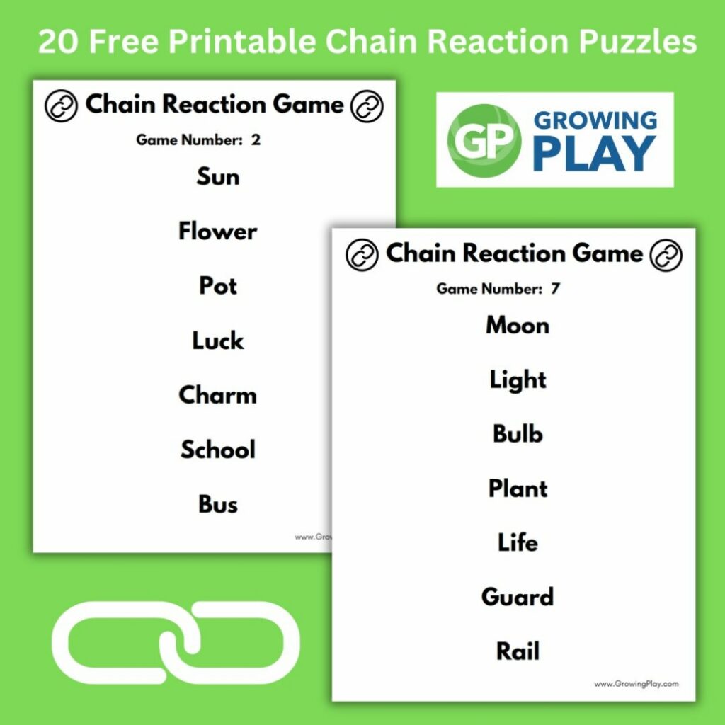 Chain Reaction Word Game Chain Reaction Word Game