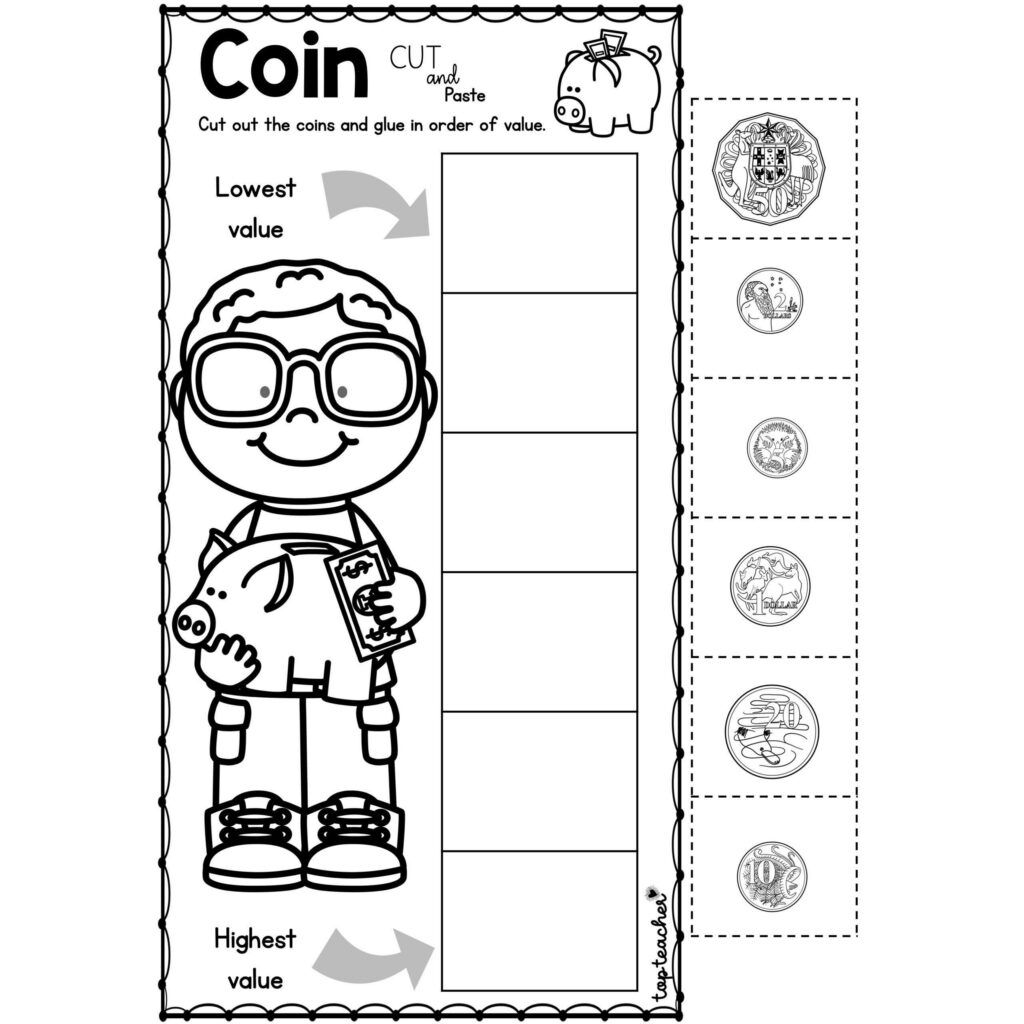 Coin Cut And Paste Coin Cut And Paste