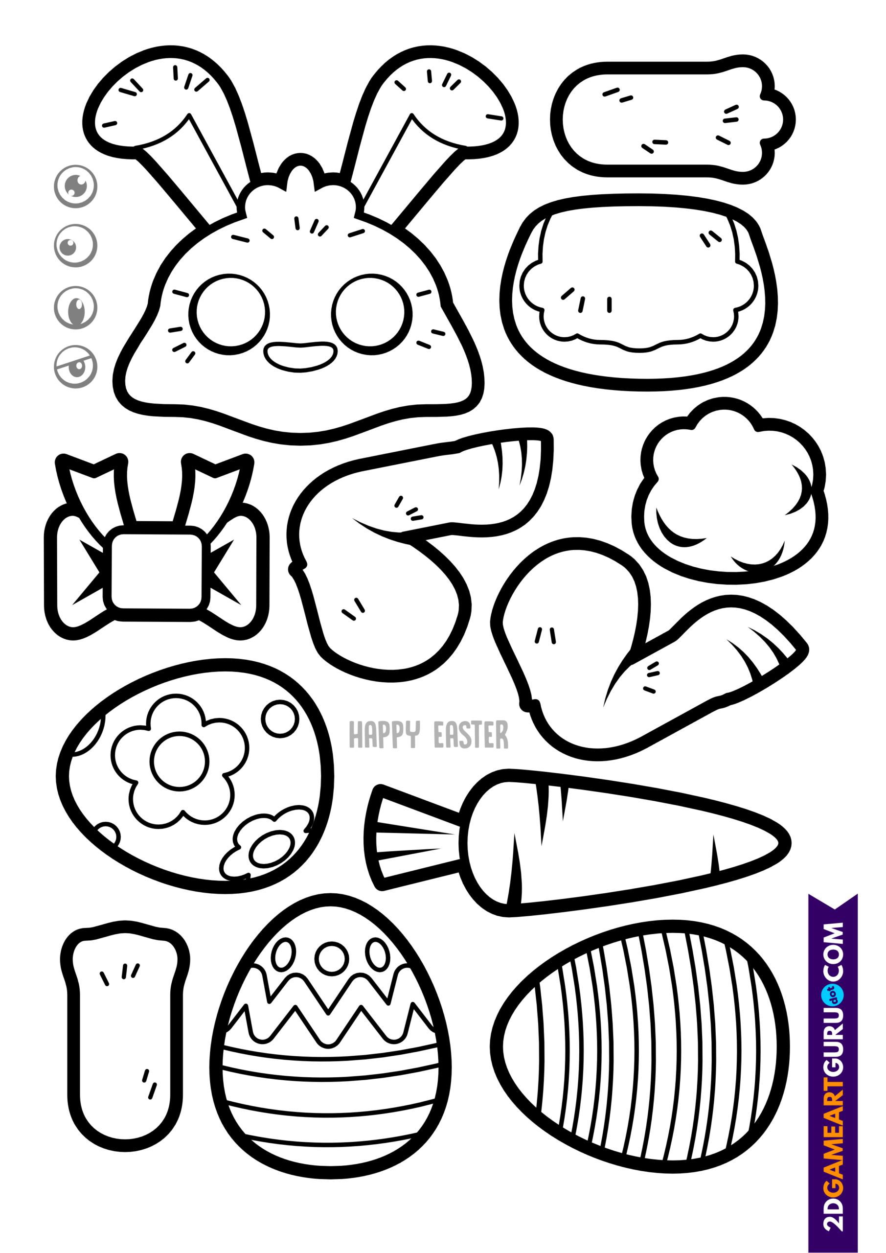 Colour Cut Glue Craft Sheets For Kids