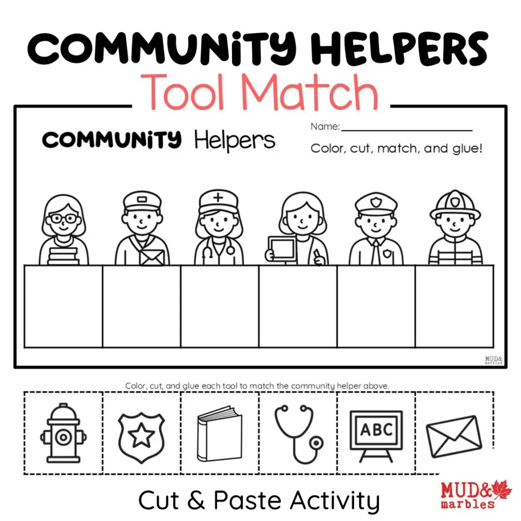 Community Helpers Matching Craft Fine Community Helpers Matching Craft Fine