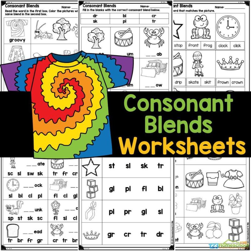Consonant Blends Worksheets Consonant Blends Worksheets
