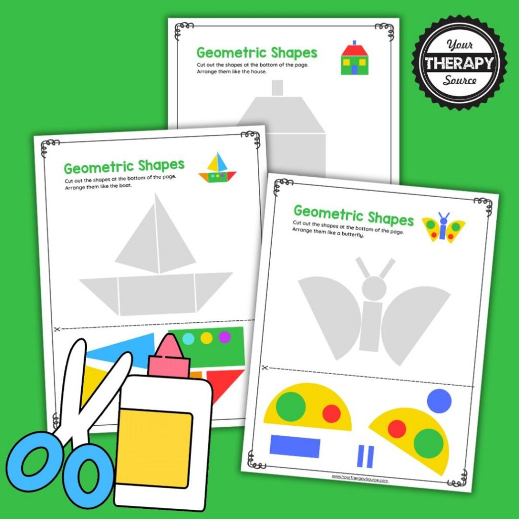 Cut And Paste Shape Worksheets Cut And Paste Shape Worksheets