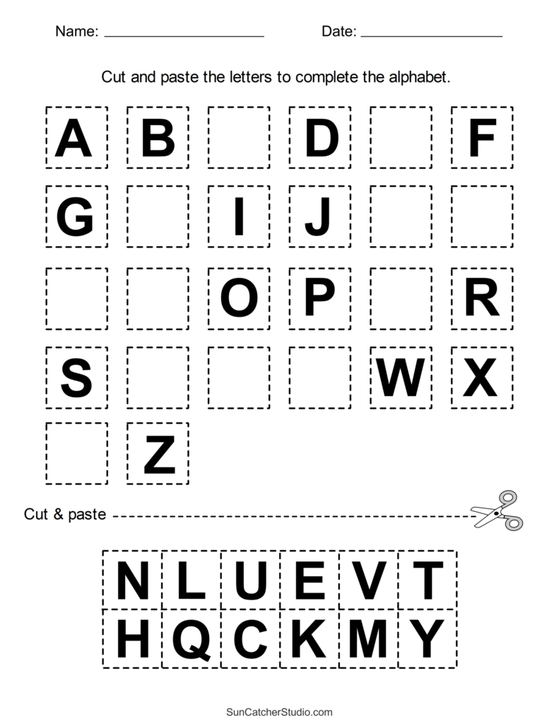 Cut And Paste Worksheets Cut And Paste Worksheets