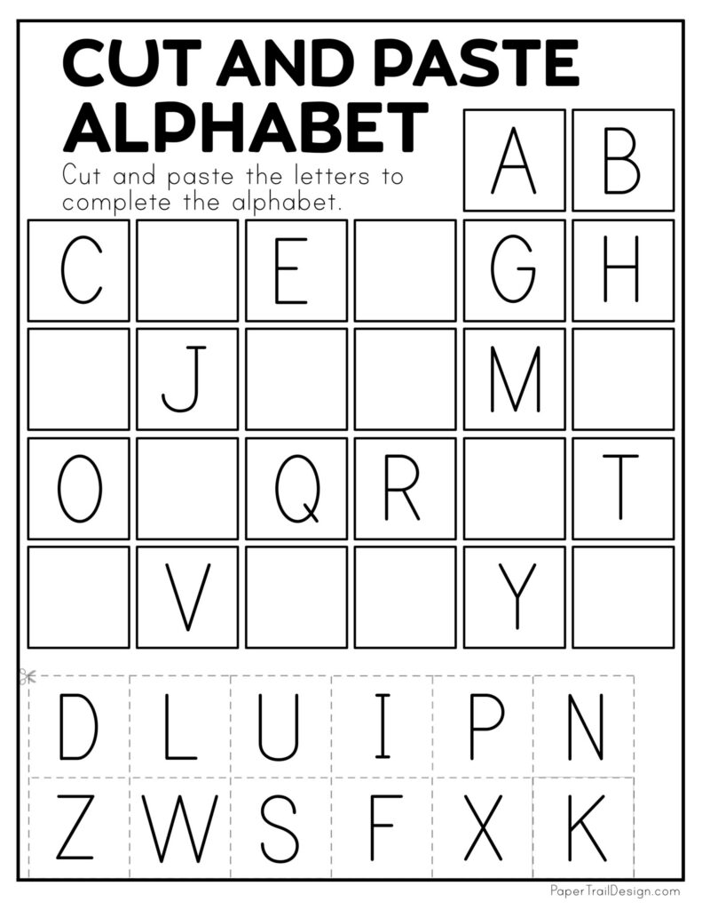 Cut And Paste Worksheets Cut And Paste Worksheets