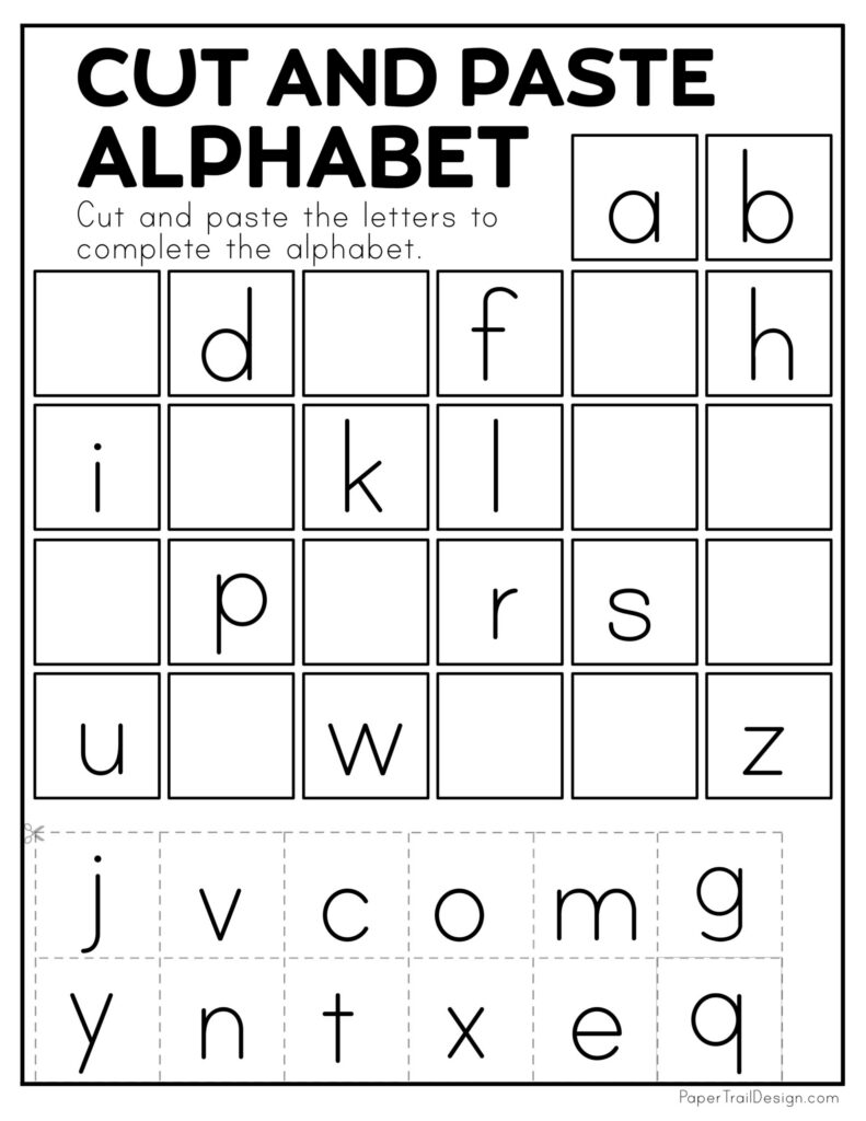 Cut And Paste Worksheets Cut And Paste Worksheets