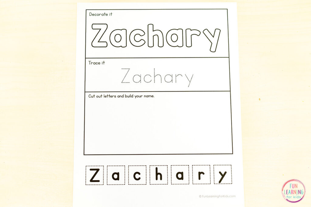 Editable Cut And Paste Build Your Name Worksheets Editable Cut And Paste Build Your Name Worksheets