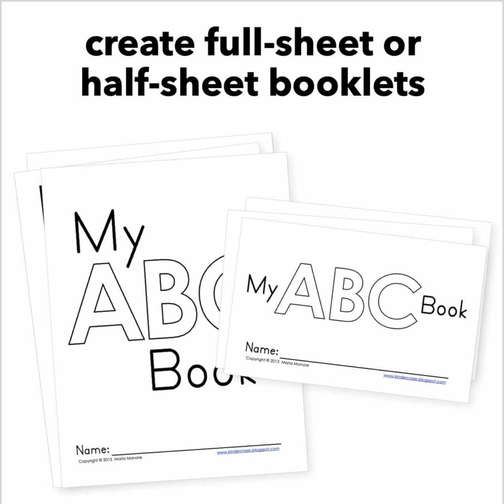 Emergent Reader Alphabet Book My Abc Book Alphabet Cut And Paste Emergent Reader Alphabet Book My Abc Book Alphabet Cut And Paste