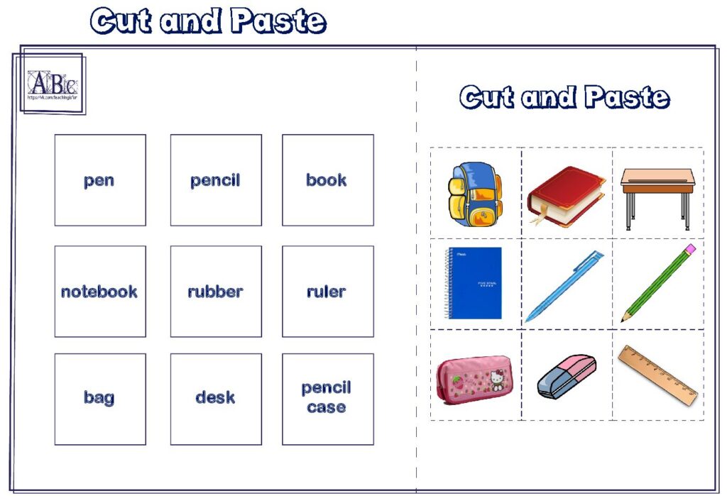 English Basic Vocabulary Cut And Paste English Basic Vocabulary Cut And Paste