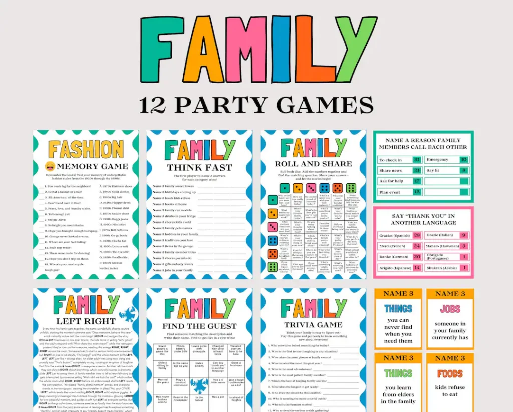 Family Reunion Games Bundle Fun