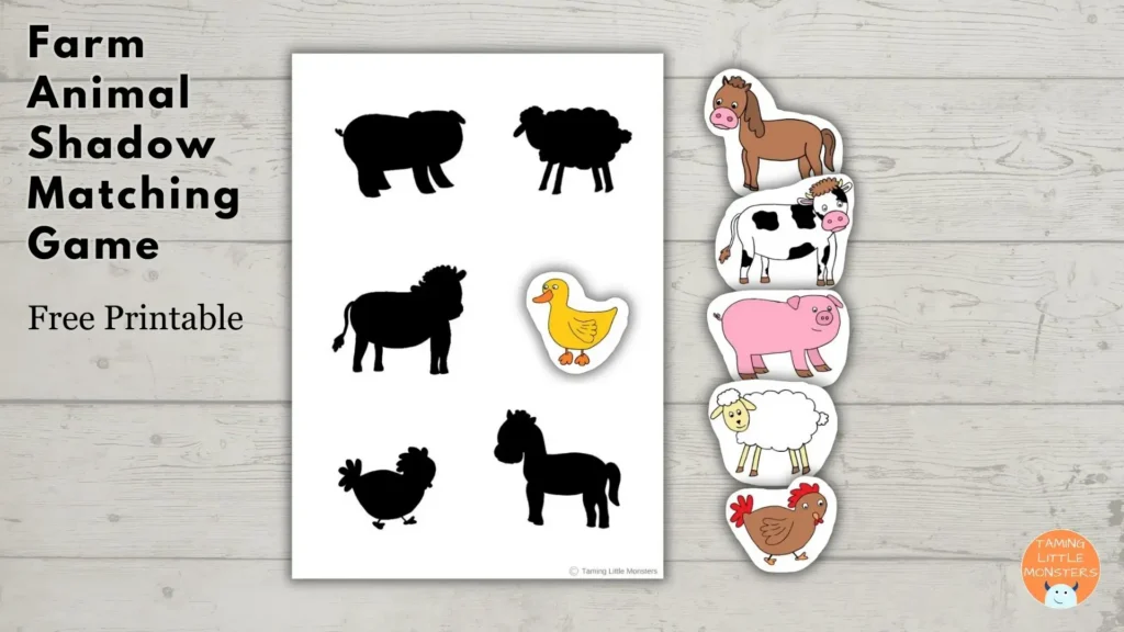 Farm Animal Matching Game