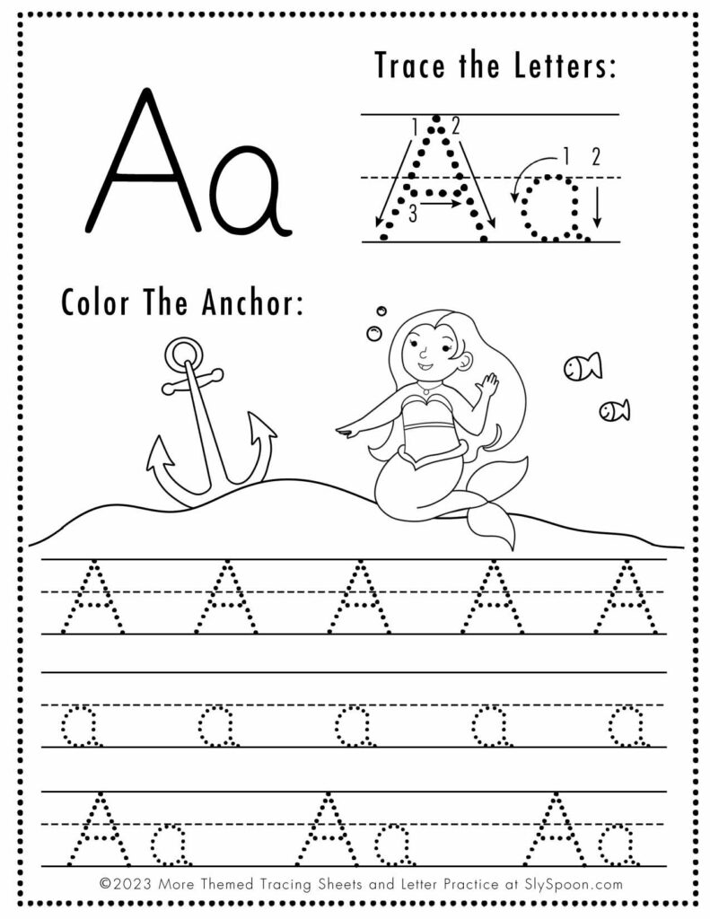 Free Letter A Tracing Worksheets Free Letter A Tracing Worksheets