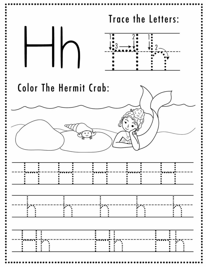 Free Letter H Tracing Worksheets Free Letter H Tracing Worksheets