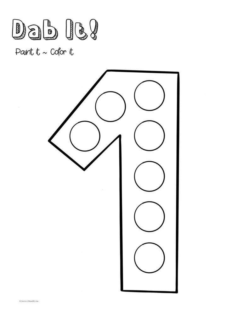 Free Preschool Printables Packet Number 1