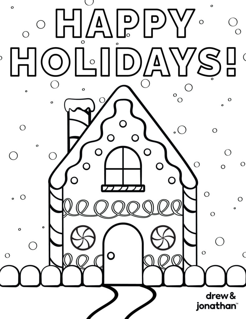 Free Printable Holiday Coloring Book Pages Free Printable Holiday Coloring Book Pages