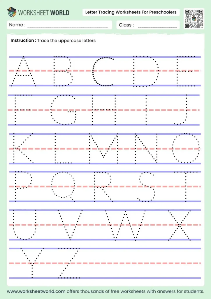 Free Printable Letter Tracing Worksheets For Preschoolers Free Printable Letter Tracing Worksheets For Preschoolers