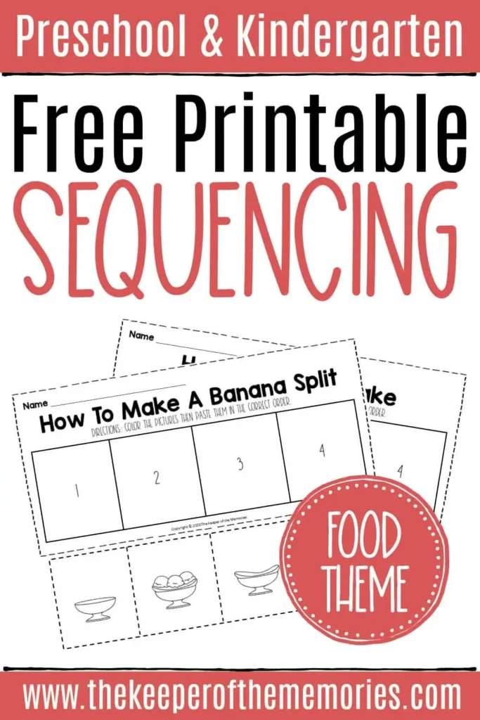 Free Sequencing Cut And Paste Worksheets