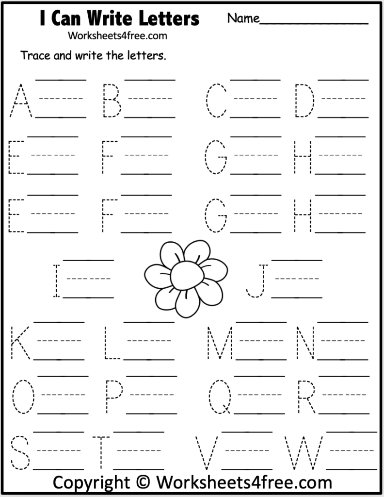 Free Trace And Write The Alphabet Worksheet 2 Free Trace And Write The Alphabet Worksheet 2