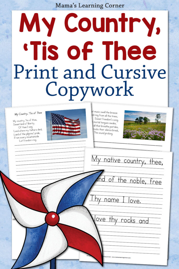 Handwriting My Country Tis Of Thee Handwriting My Country Tis Of Thee