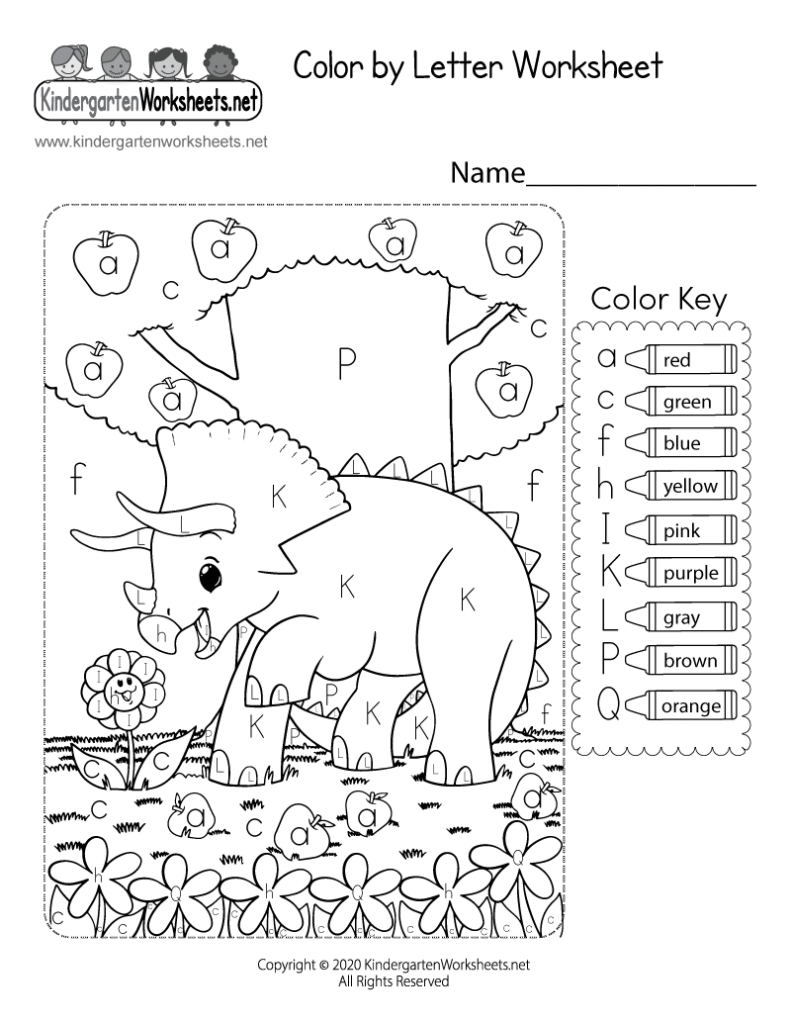 Kindergarten Coloring Worksheet Kindergarten Coloring Worksheet