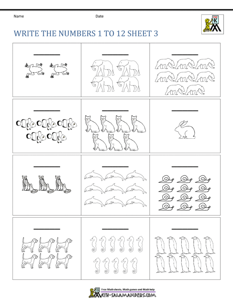 Kindergarten Number Worksheets Kindergarten Number Worksheets