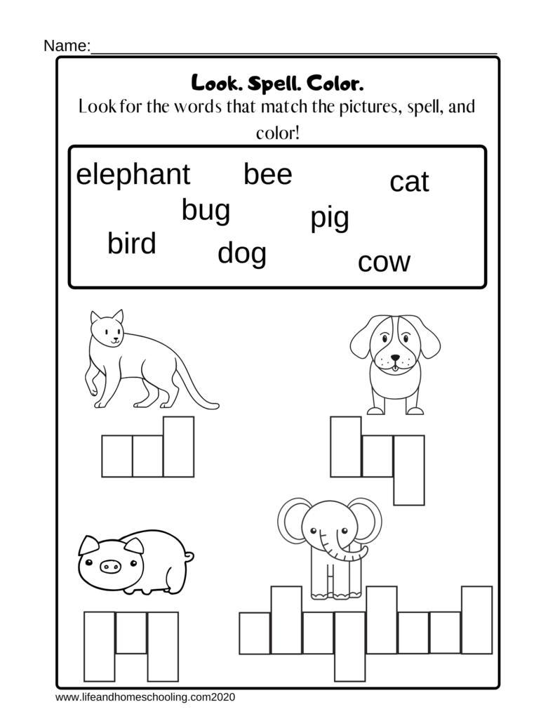 Kindergarten Spelling Worksheet Kindergarten Spelling Worksheet