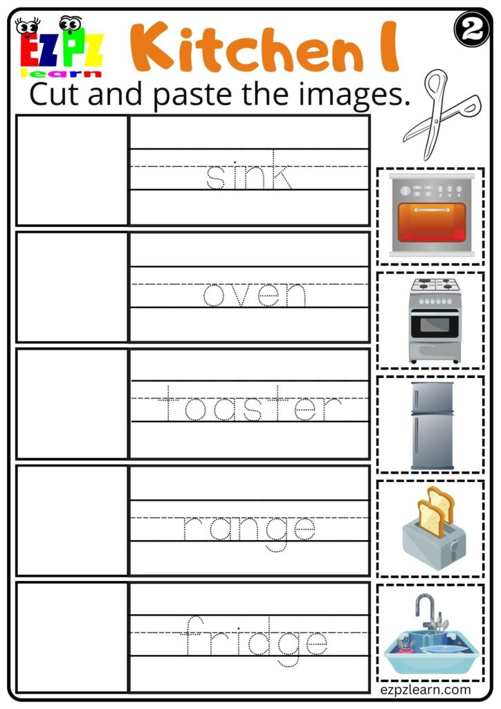 Kitchen Appliances Cut And Paste Worksheet For Homeschool And Esl Pdf Download Set 2 Worksheets Kitchen Appliances Cut And Paste Worksheet For Homeschool And Esl Pdf Download Set 2 Worksheets