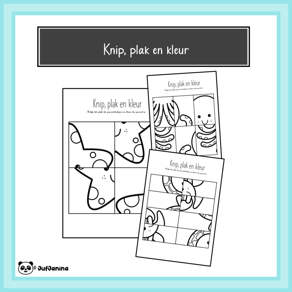 Knip Plak En Kleur Knip Plak En Kleur