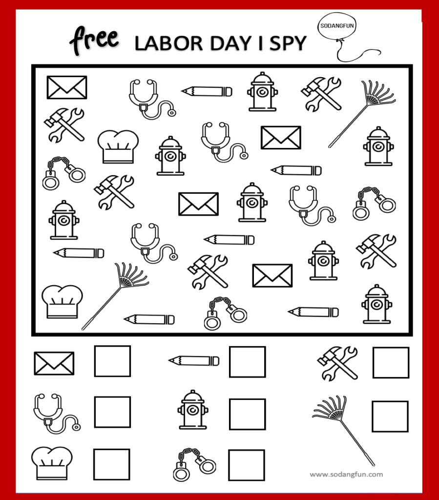 Labor Day Printable Activities For Kids Labor Day Printable Activities For Kids