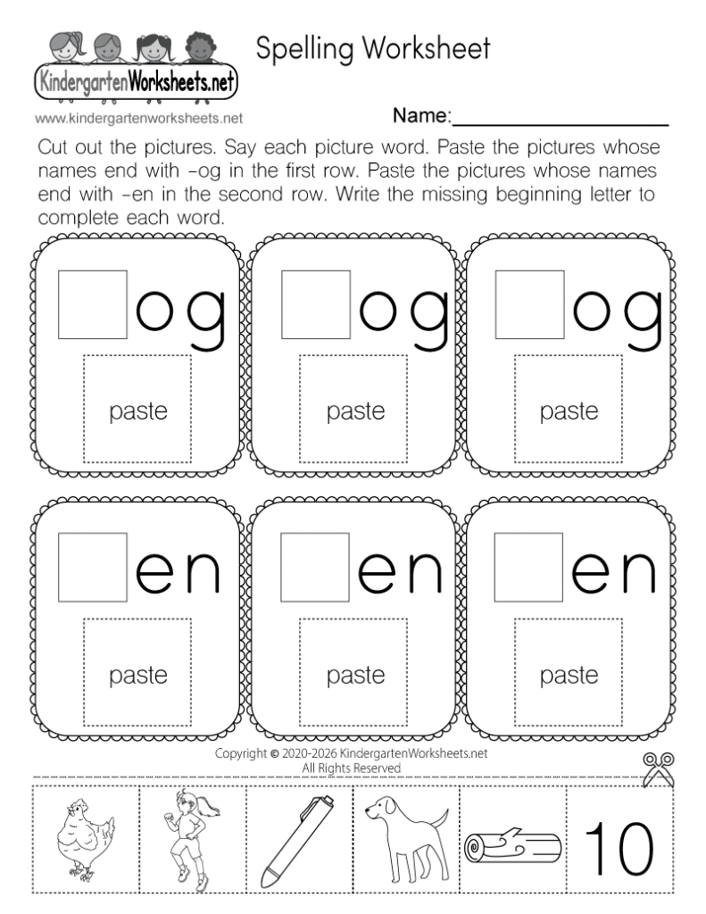 Learn Spelling Worksheet Learn Spelling Worksheet