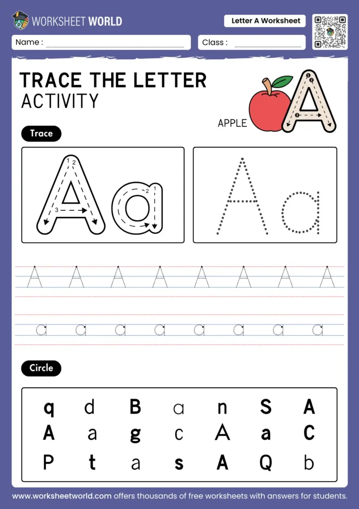Letter A Worksheet Letter A Worksheet