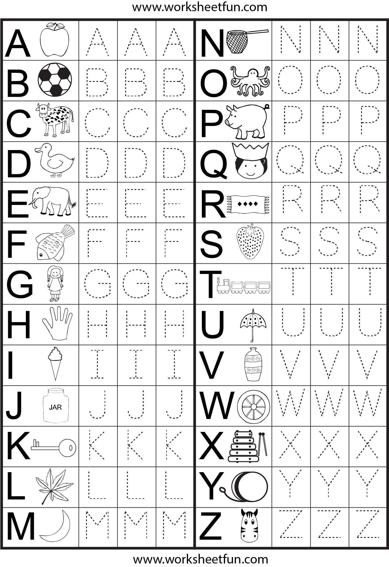 Letter Practice Sheets