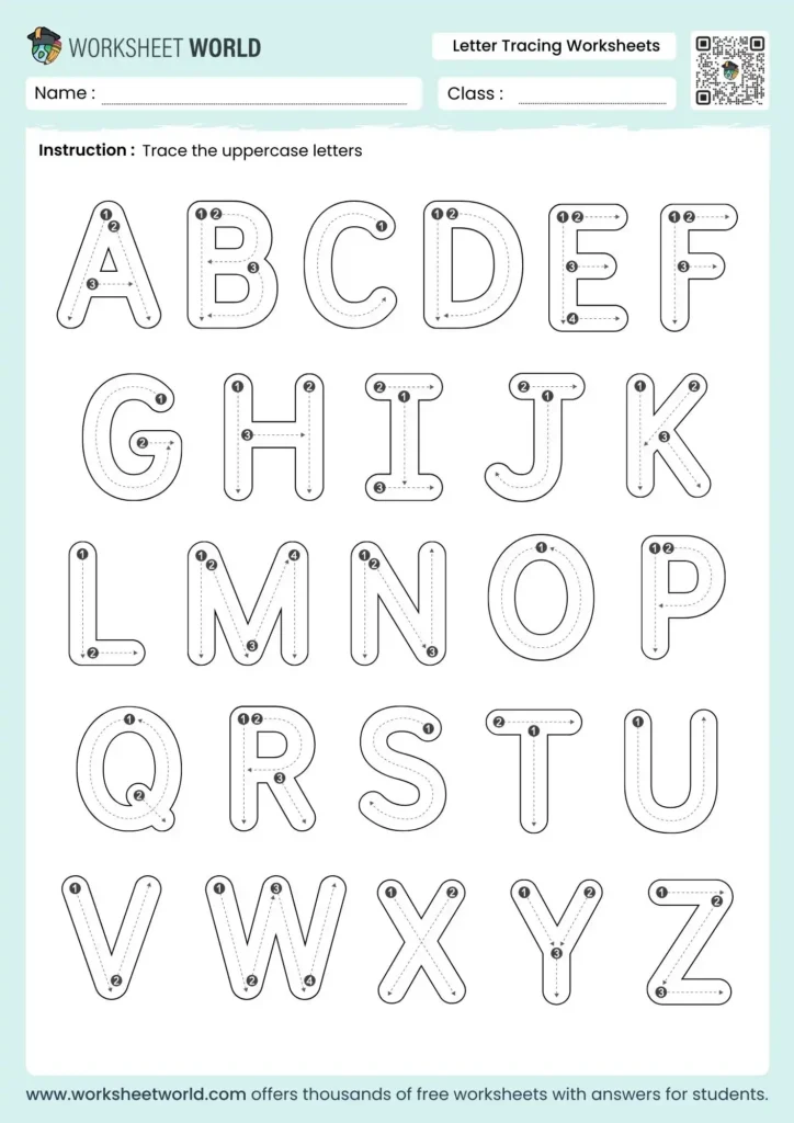 Letter Tracing Worksheets Letter Tracing Worksheets